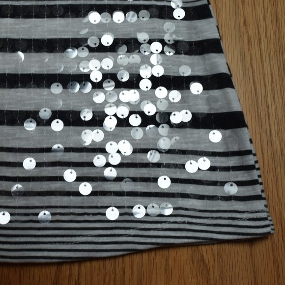 2 for $12:  Almost Famous Striped Tank with Sequins Detail in Women’s S - Picture 5 of 11